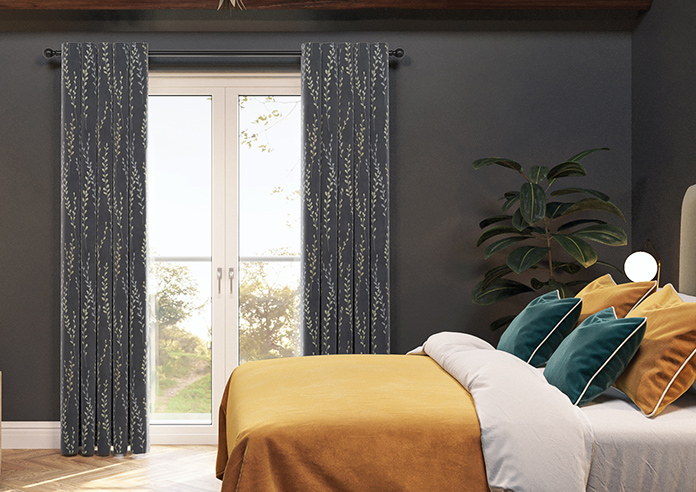 Willow Field, Onyx - Made to Measure Curtains - Image 3